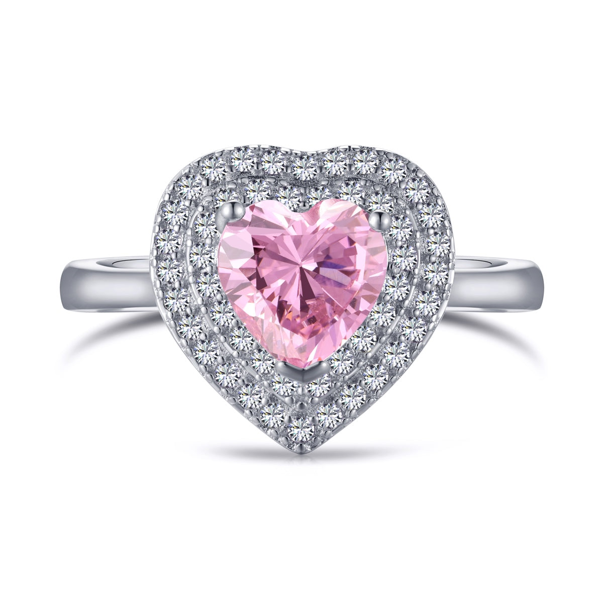 [HOT] Bague de mariage délicate et éclatante en forme de cœur