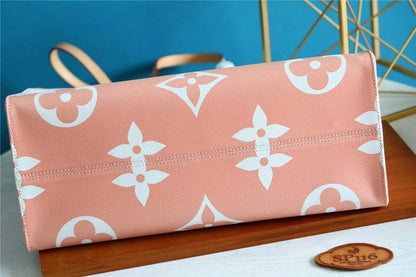 ONTHEGO MM BRUME GRAY MONOGRAM TOILE ENDUITE GÉANTE