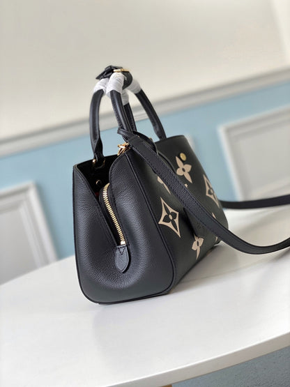 モンテーニュ BB 29cm ブラックベージュ モノグラムレザー