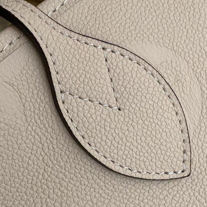 NEVERFULL MM 32 CUIR DE VACHE GAUFRÉ CRÈME 
