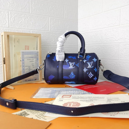 LV キーポル XS 21 インク ウォーターカラー カウハイドレザー