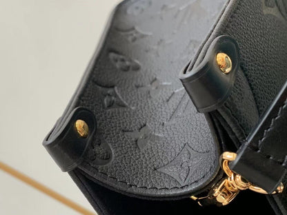 ONTHEGO PM 25 MONOGRAMME NOIR TOILE GÉANTE EMPREINTE