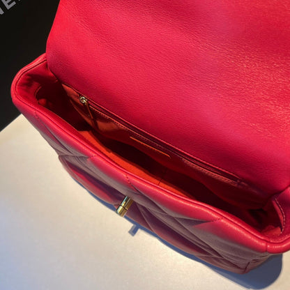 19 SAC À RABAT 26 PEAU DE CHÈVRE ROUGE