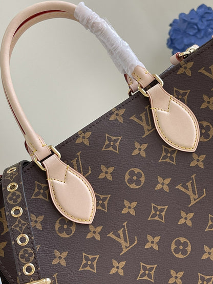 SAC PLAT 30CM TOILE MONOGRAMME