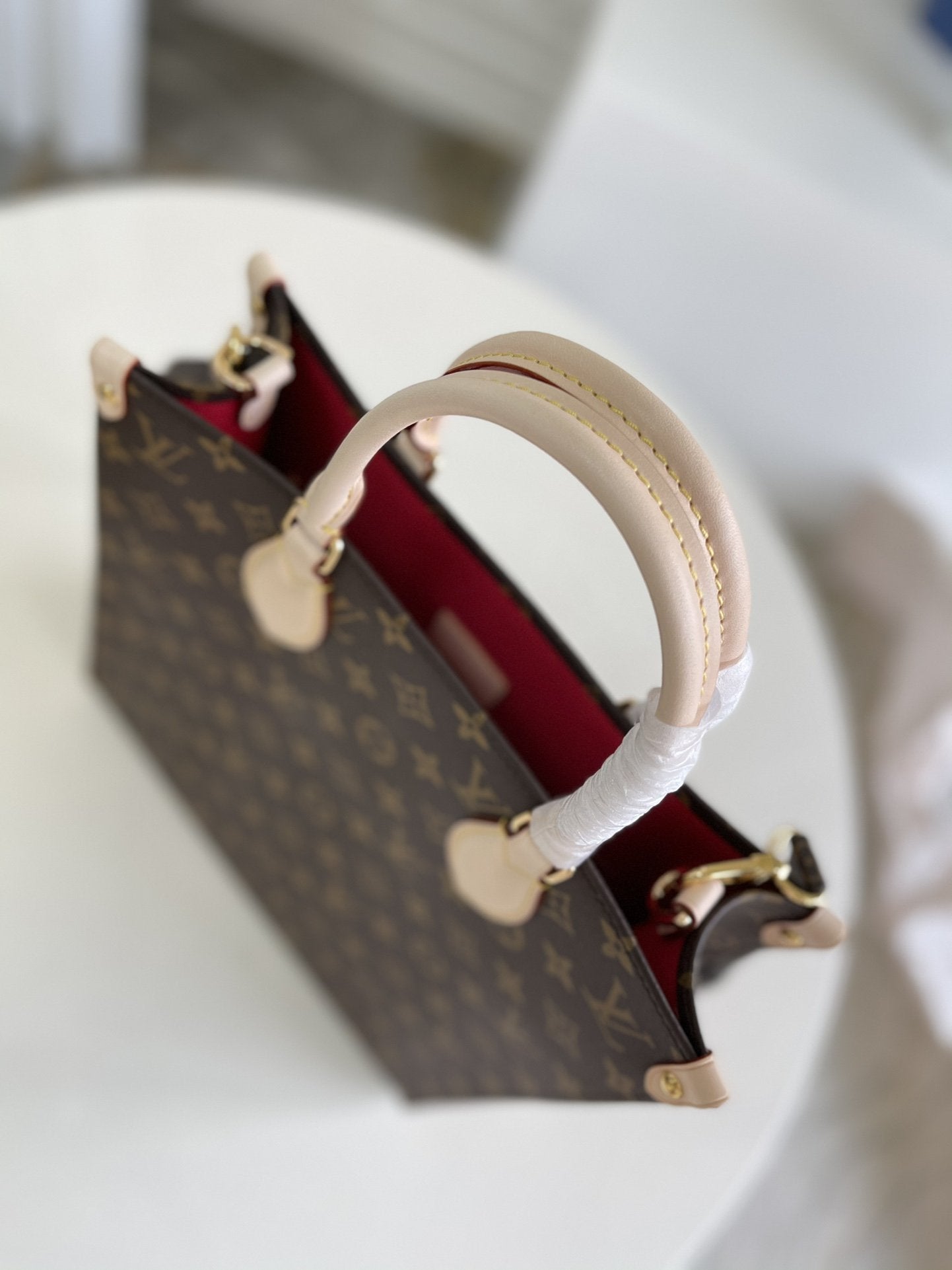 SAC PLAT 30CM TOILE MONOGRAMME