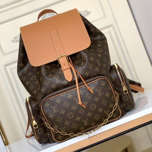 LV TRIO DE SACS À DOS 45 CM EN TOILE MONOGRAMME