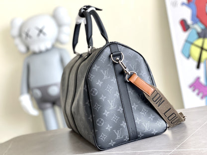 KEEPALL 45 BANDOULIÈRE MONOGRAMME ÉCLIPSE