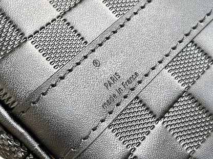 KEEPALL 45 BANDOULIERE NOIR EMPREINTE INFINI 
