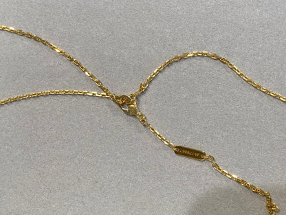CLOVER 25MM NECKLACE GOLD CARNELIAN