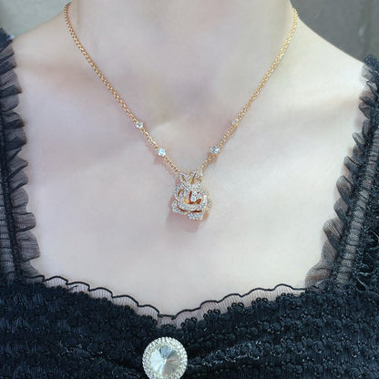 COLLIER MOYEN ROSE BAGATELLE DIAMANT