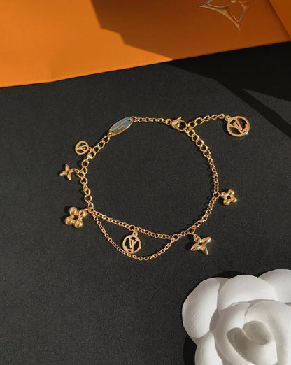 BLOOMING PINK GOLD MOP BRACELET