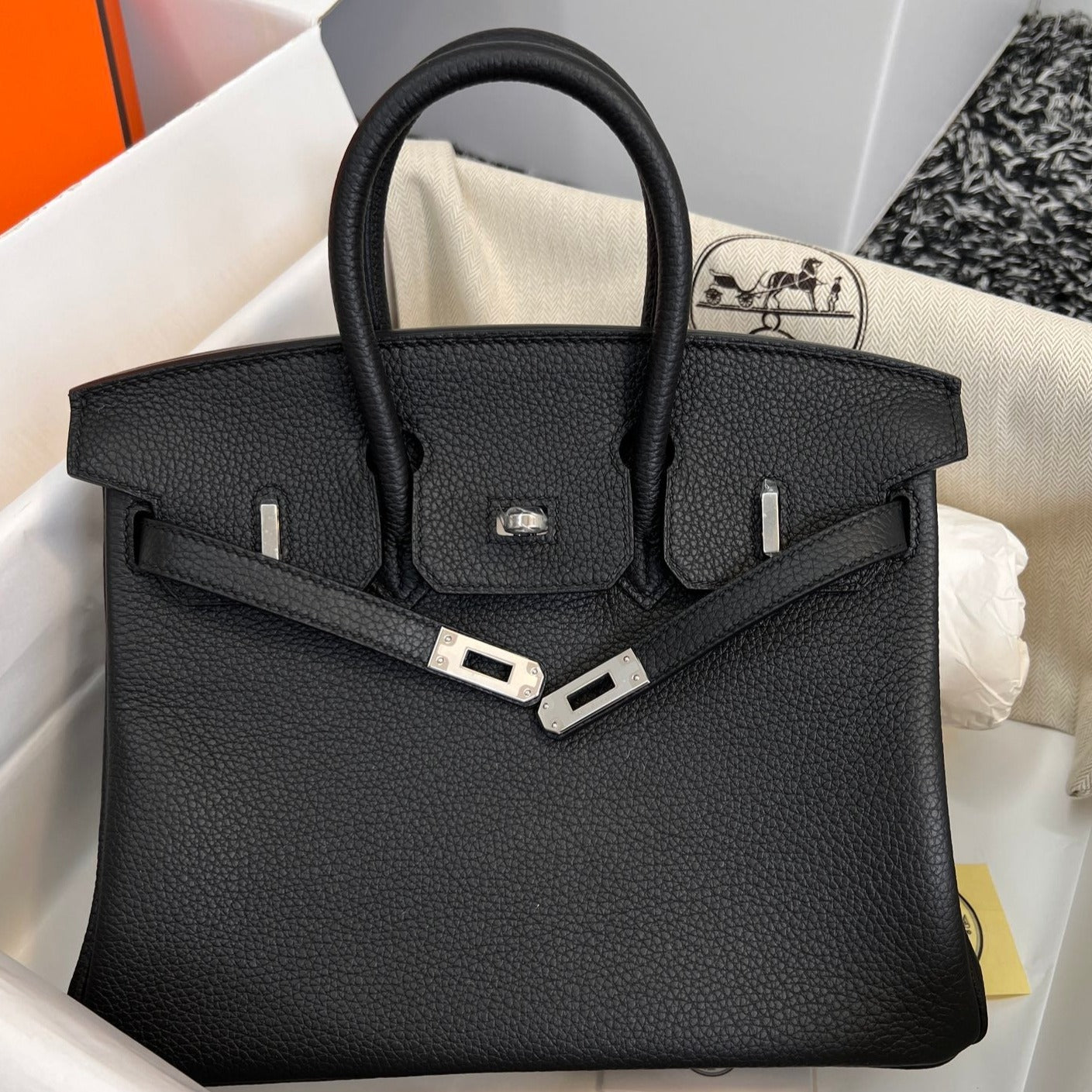 HM バーキン 25cm ブラック トゴレザー シルバー金具