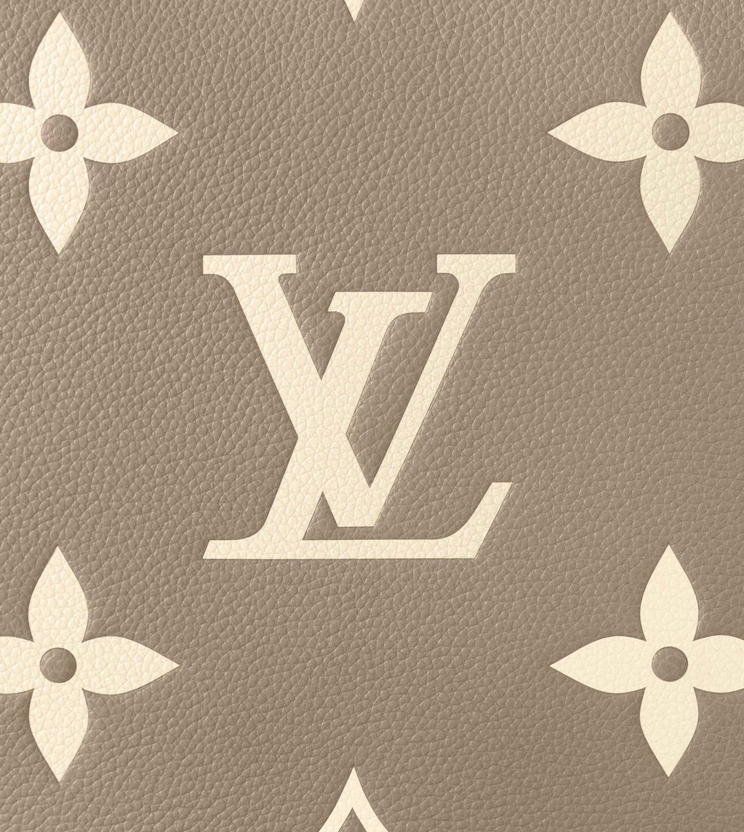 LOOP HOBO 38 MONOGRAMME BICOLORE CUIR EMPREINTE QUINCAILLERIE DORÉ