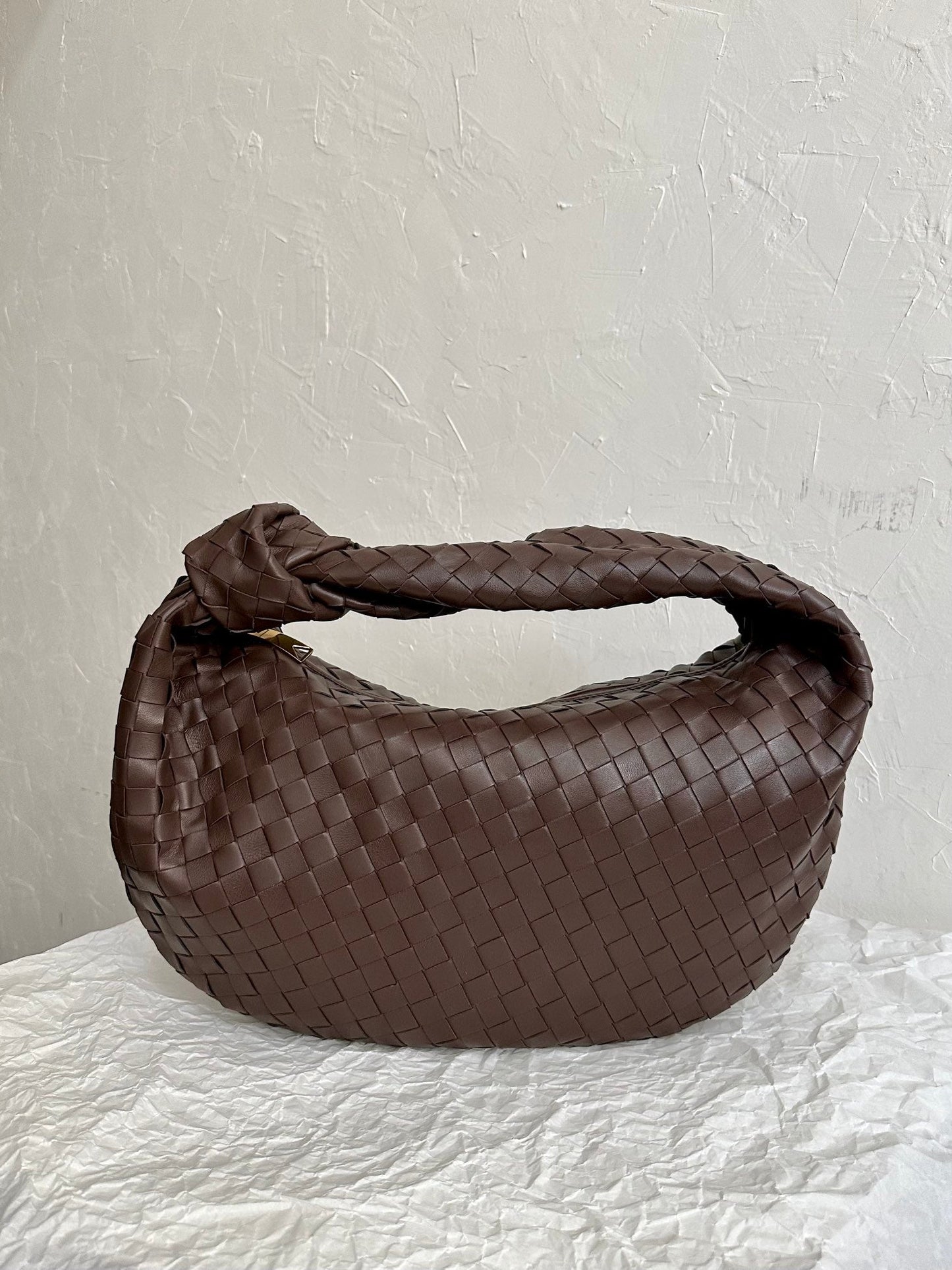 BV SMALL JODIE 48CM CUIR DAIM CHOCOLAT 