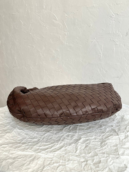 BV SMALL JODIE 48CM CUIR DAIM CHOCOLAT 