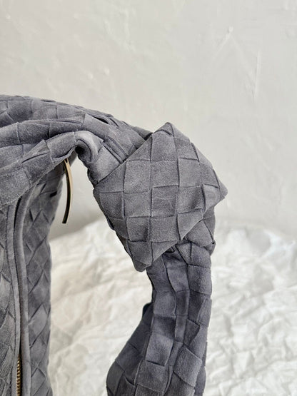 BV TEEN JODIE 36CM CUIR DAIM GRIS 