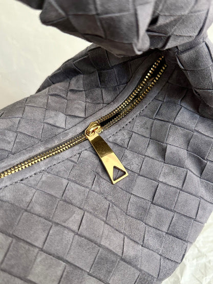 BV TEEN JODIE 36CM CUIR DAIM GRIS 