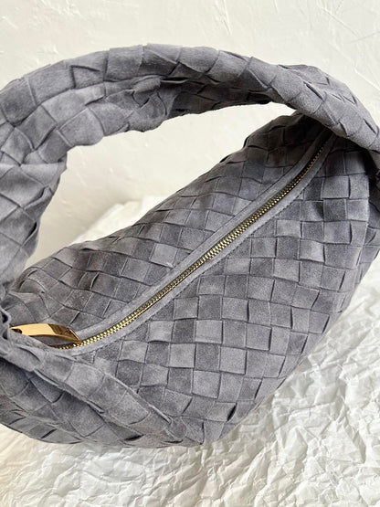 BV TEEN JODIE 36CM CUIR DAIM GRIS 