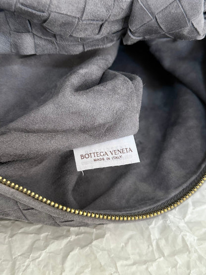 BV TEEN JODIE 36CM CUIR DAIM GRIS 