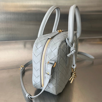 BV GETAWAY PETIT 23CM CUIR D'AGNEAU GRIS 