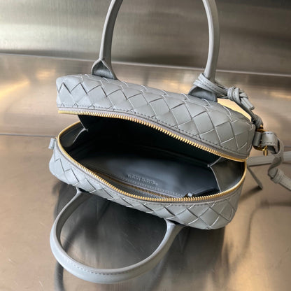 BV GETAWAY PETIT 23CM CUIR D'AGNEAU GRIS 