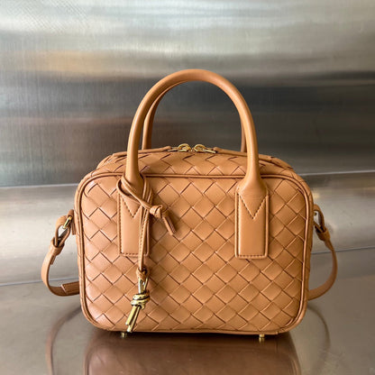 BV GETAWAY PETIT 23CM CUIR D'AGNEAU MARRON 
