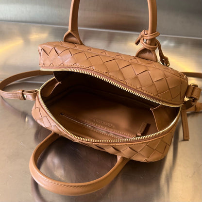 BV GETAWAY PETIT 23CM CUIR D'AGNEAU MARRON 