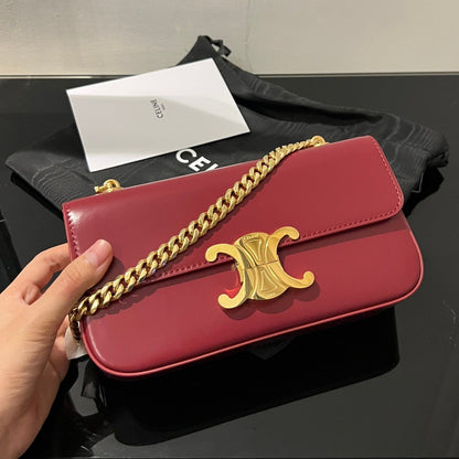 CLASSIQUE TRIOMPHE 20 CUIR DE VEAU ROUGE