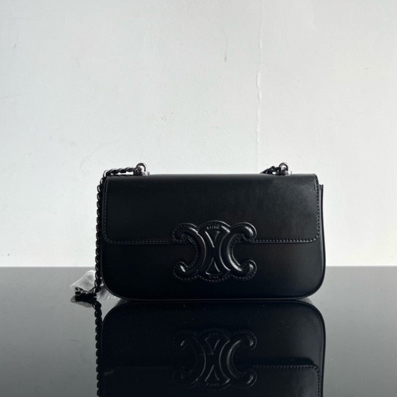 CUIR TRIOMPHE 20 オールブラック カーフスキン