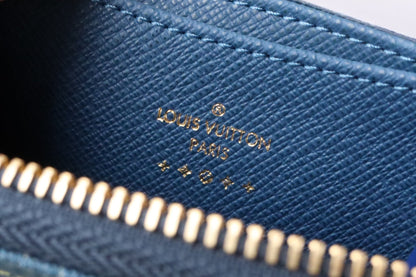 LV ジッピーコイン 11cm ブルーデニム
