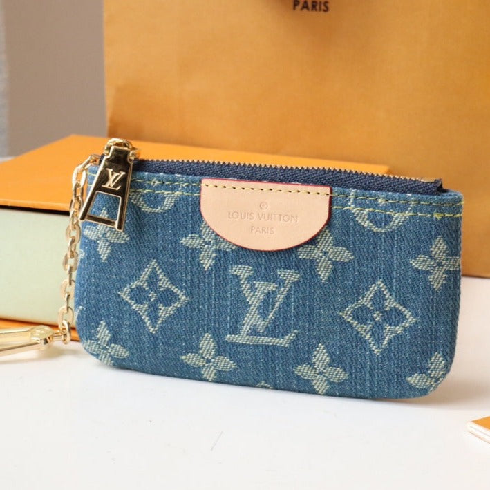 LV ポシェット クレット デニム ブルー