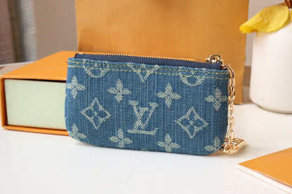 LV ポシェット クレット デニム ブルー