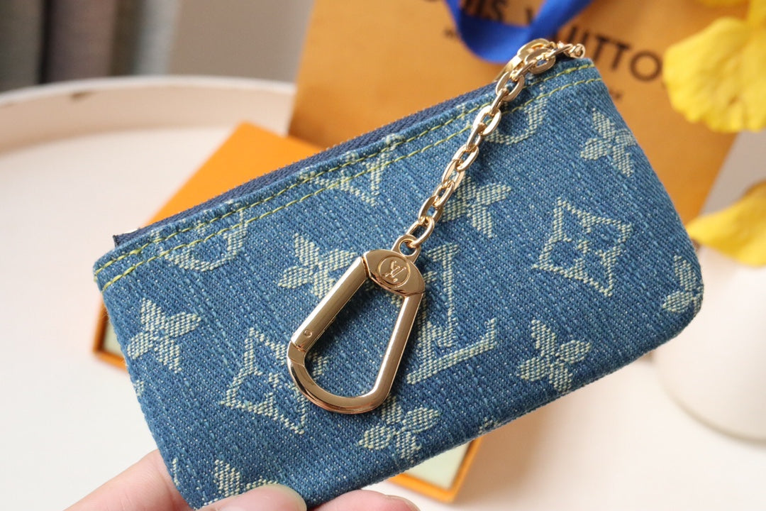 LV ポシェット クレット デニム ブルー