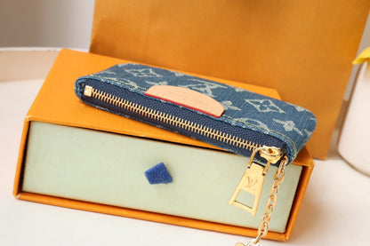 LV ポシェット クレット デニム ブルー