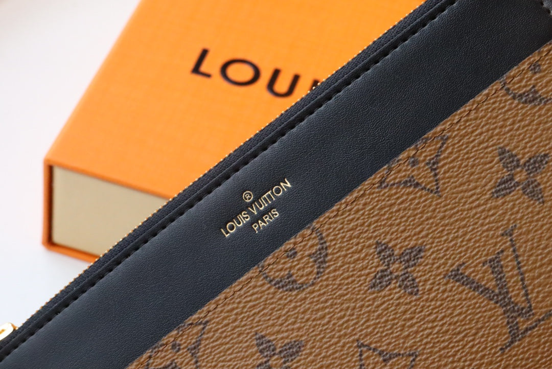 SAC À MAIN LV SLIM MONOGRAMME EN TOILE INVERSÉE 20 CM