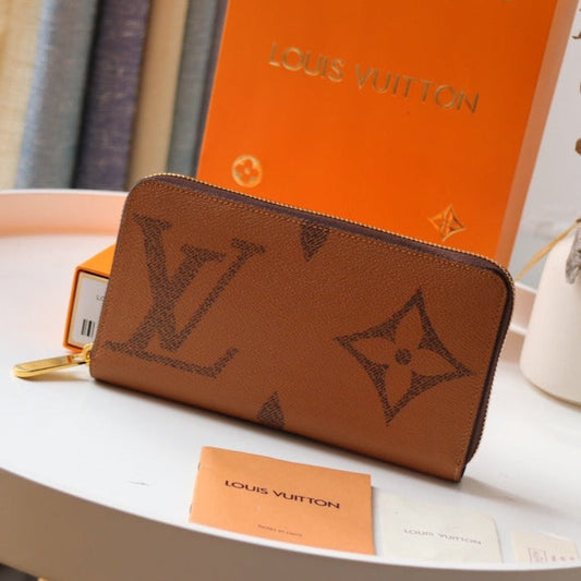 LV ロングウォレット 19cm モノグラム リバースキャンバス