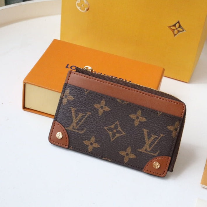 ÉTUI PORTE-CARTES MULTIPLES TRUNK MARRON