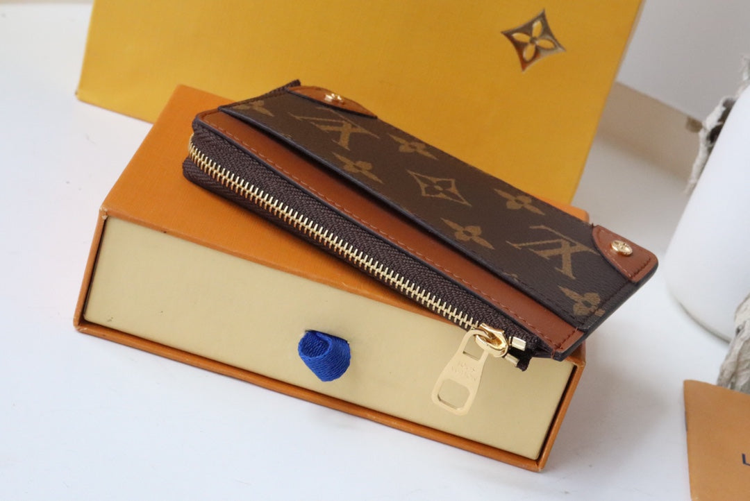 ÉTUI PORTE-CARTES MULTIPLES TRUNK MARRON