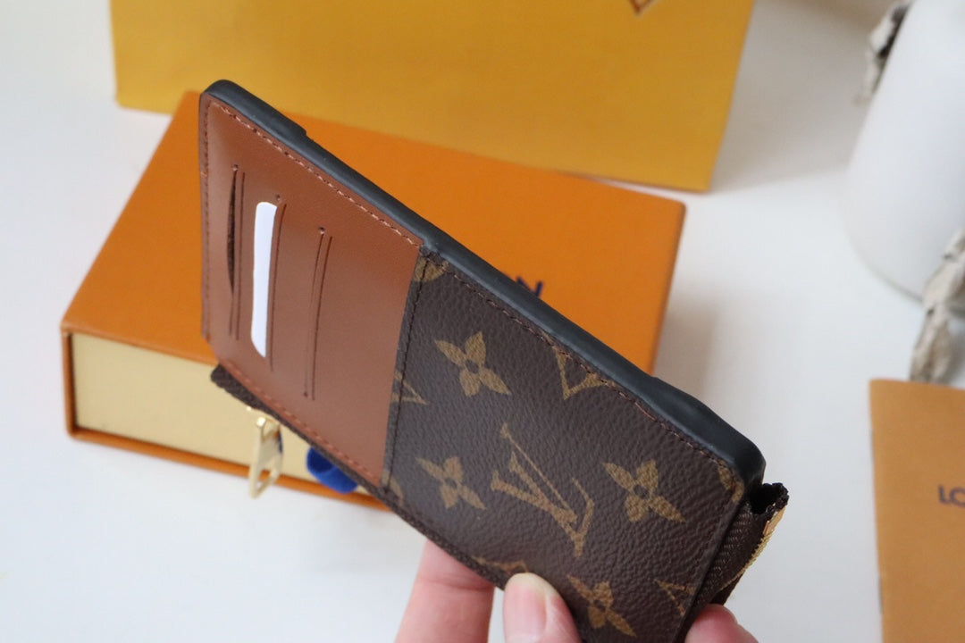 ÉTUI PORTE-CARTES MULTIPLES TRUNK MARRON