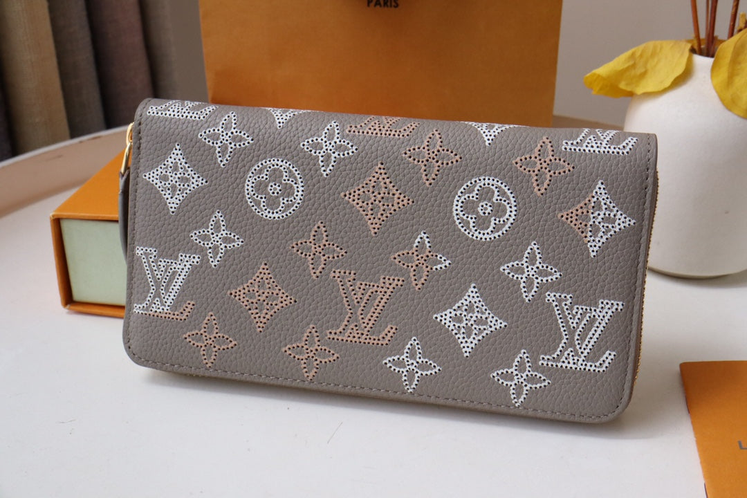 PORTEFEUILLE ZIPPY 19,5 EN CUIR MAHINA
