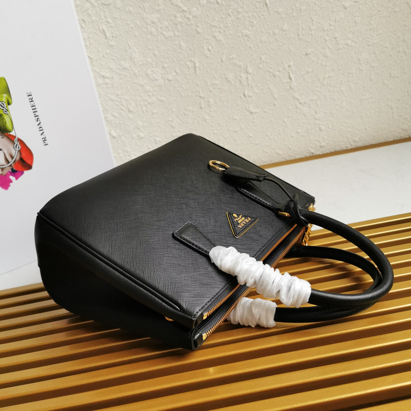 GALLERIA MOYENNE 28 CUIR SAFFIANO NOIR 
