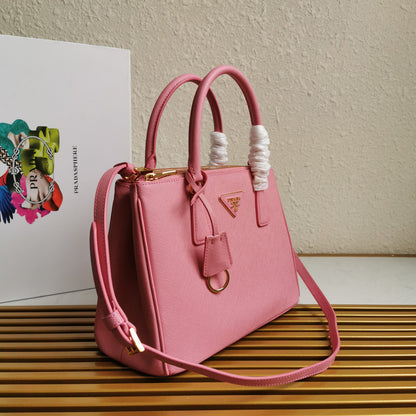 GALLERIA MOYENNE 28 CUIR SAFFIANO ROSE 