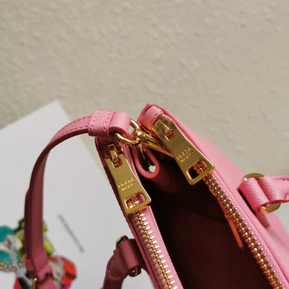 GALLERIA MOYENNE 28 CUIR SAFFIANO ROSE 
