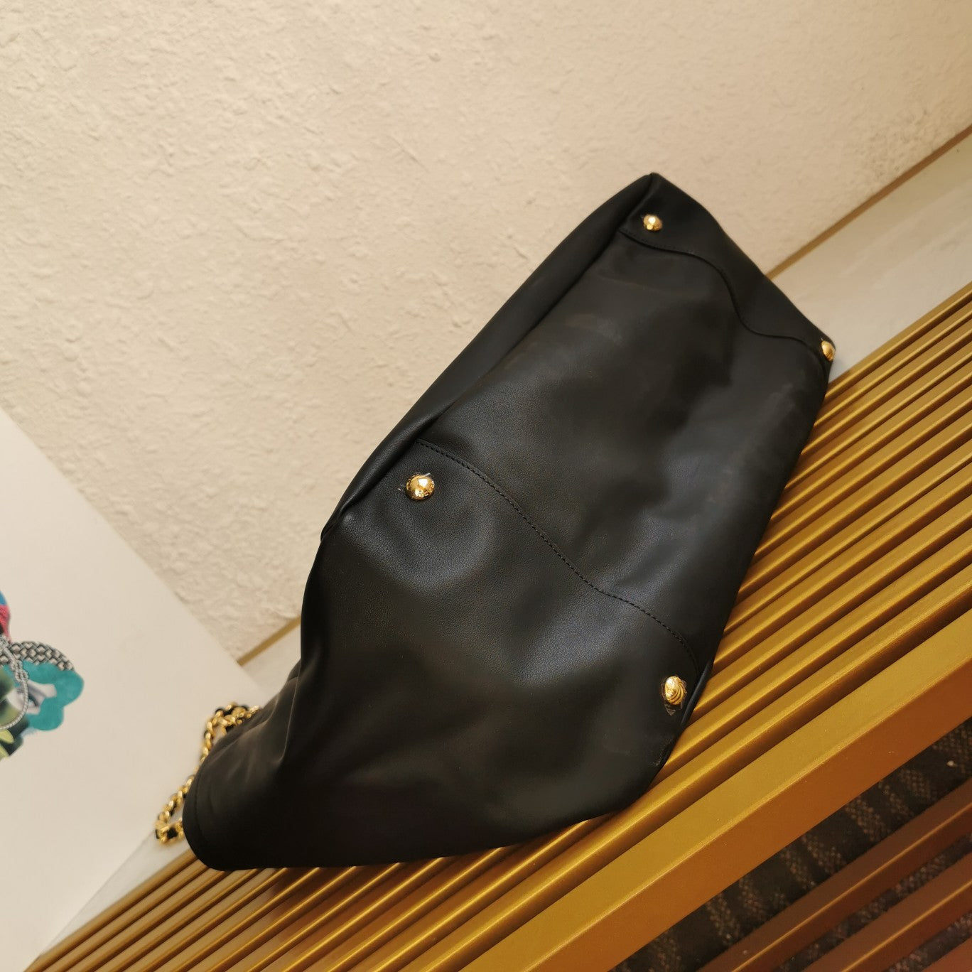 チェーントート 39 ソフトブラックカーフスキン