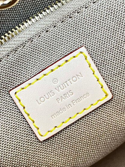 ONTHEGO 25 TOILE MONOGRAMME BLANC MARRON 