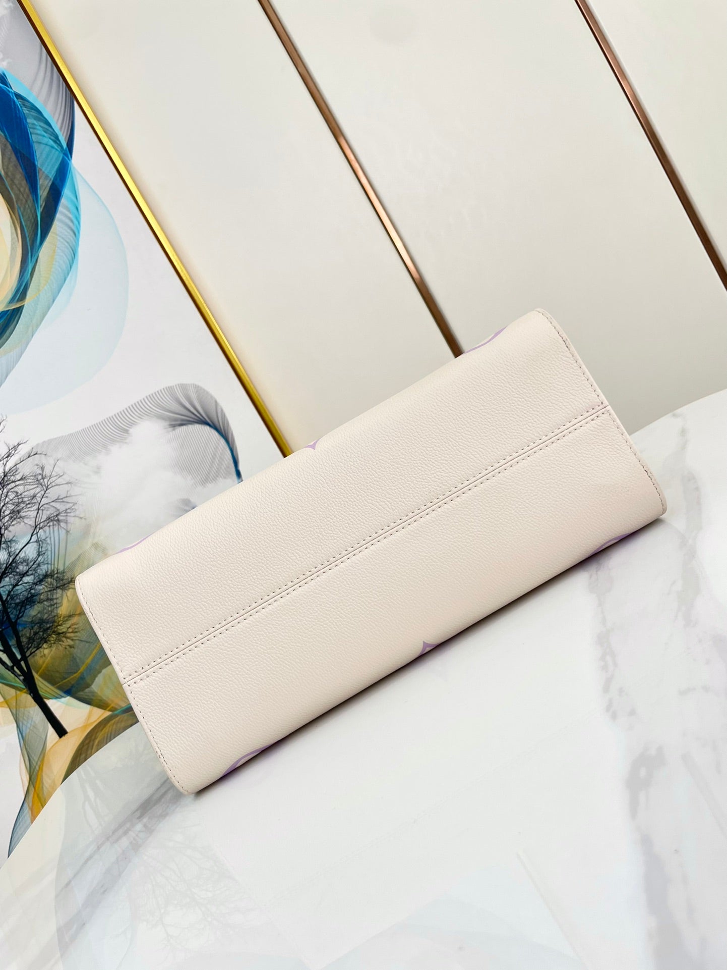 ONTHEGO 35 TOILE MONOGRAMME BLANC VIOLET 