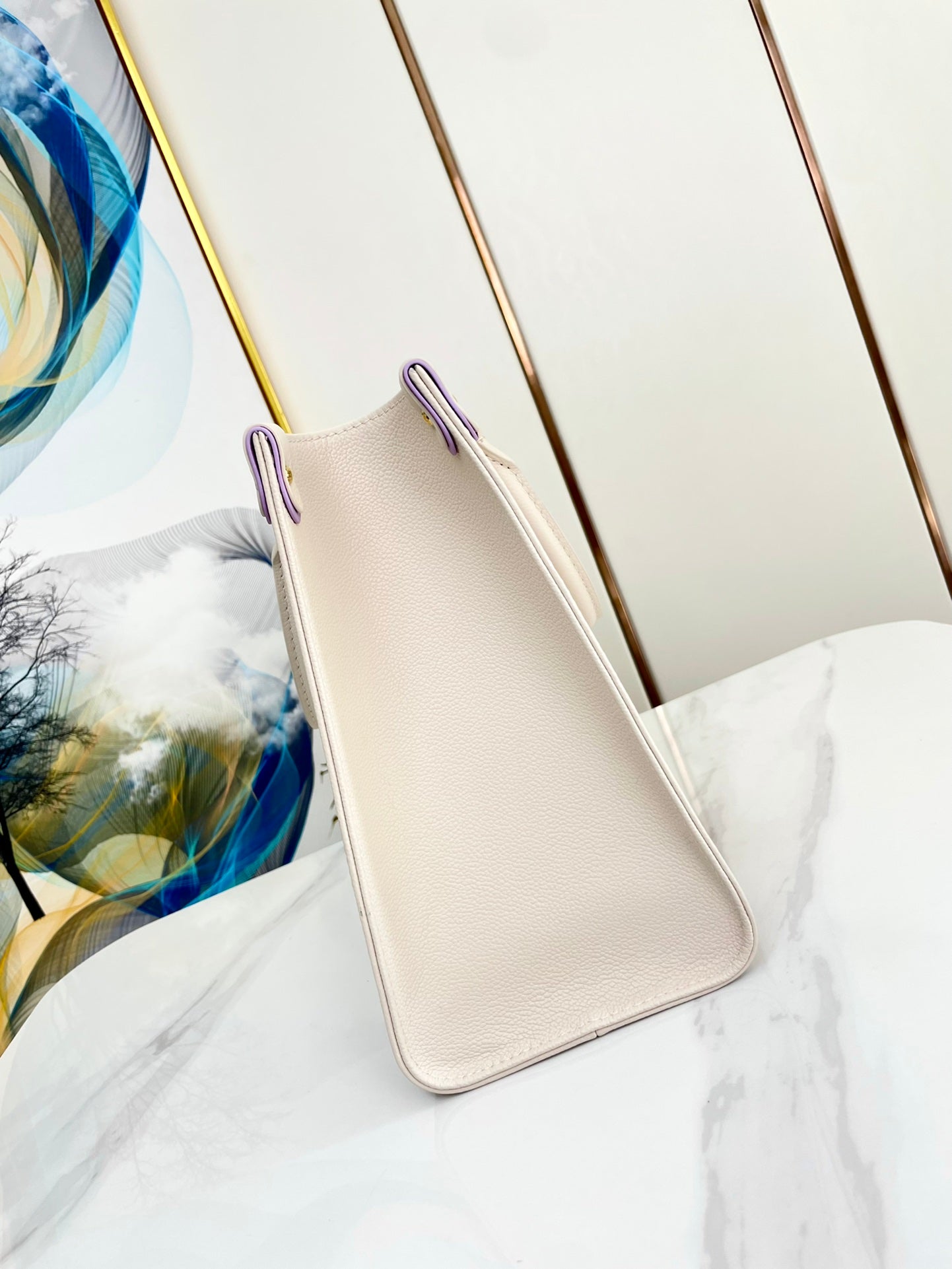ONTHEGO 35 TOILE MONOGRAMME BLANC VIOLET 