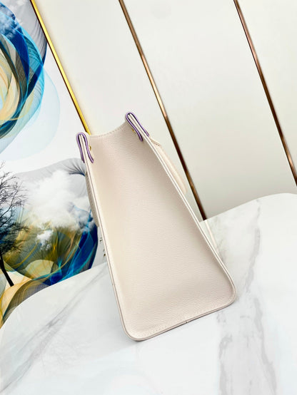 ONTHEGO 35 TOILE MONOGRAMME BLANC VIOLET 