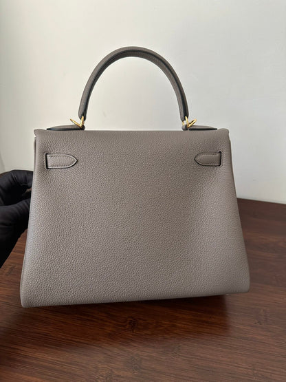 HM KELLY 28CM ÉTAIN TOGO QUINCAILLERIE OR