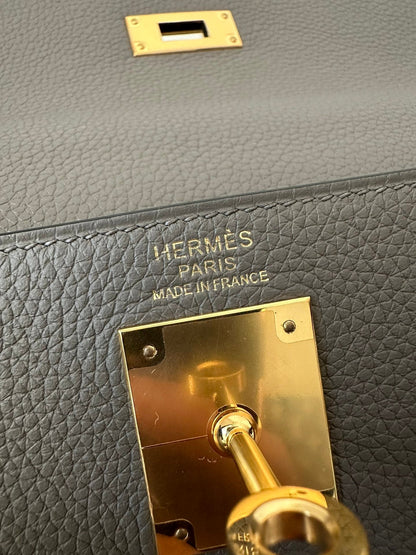 HM KELLY 28CM ÉTAIN TOGO QUINCAILLERIE OR